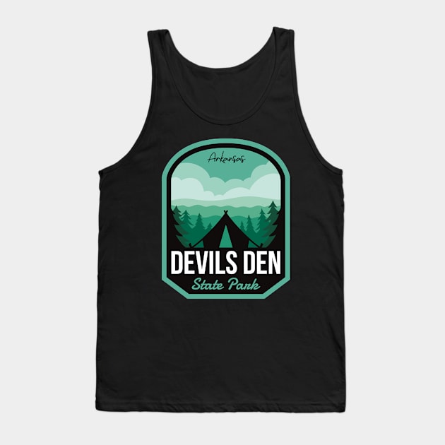 Devils Den State Park AR Camping Tank Top by HalpinDesign